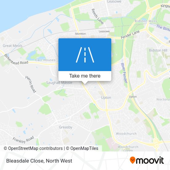 Bleasdale Close map
