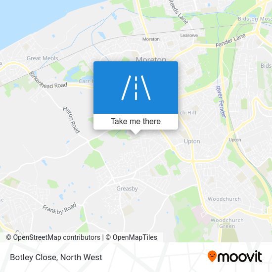 Botley Close map