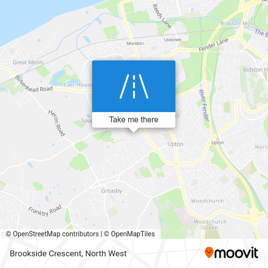 Brookside Crescent map