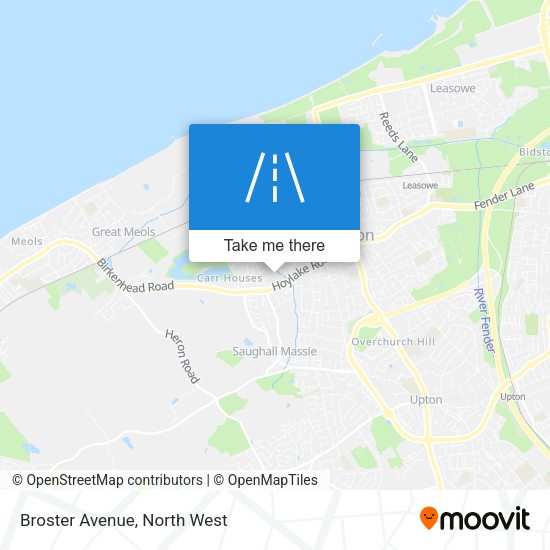 Broster Avenue map