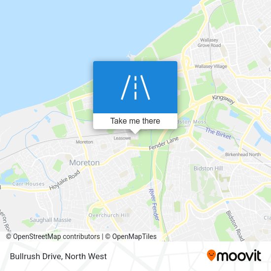 Bullrush Drive map