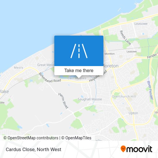 Cardus Close map