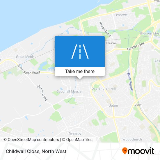 Childwall Close map
