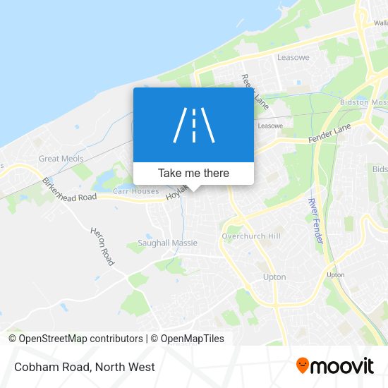 Cobham Road map