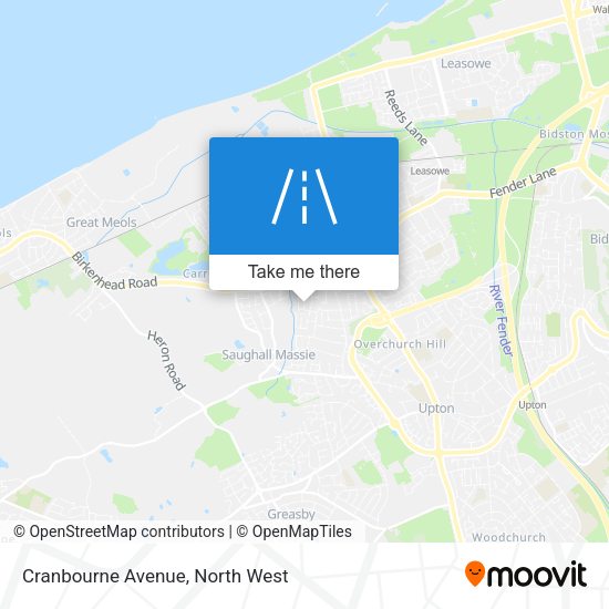 Cranbourne Avenue map