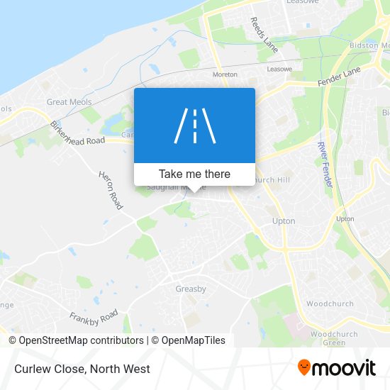 Curlew Close map
