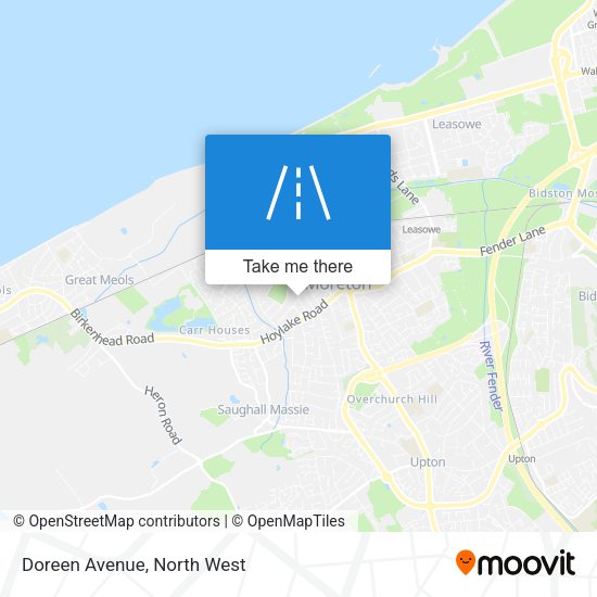 Doreen Avenue map