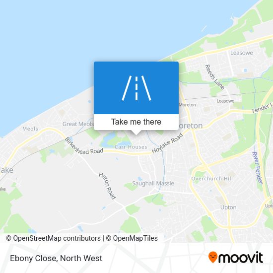 Ebony Close map