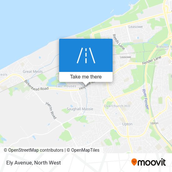 Ely Avenue map