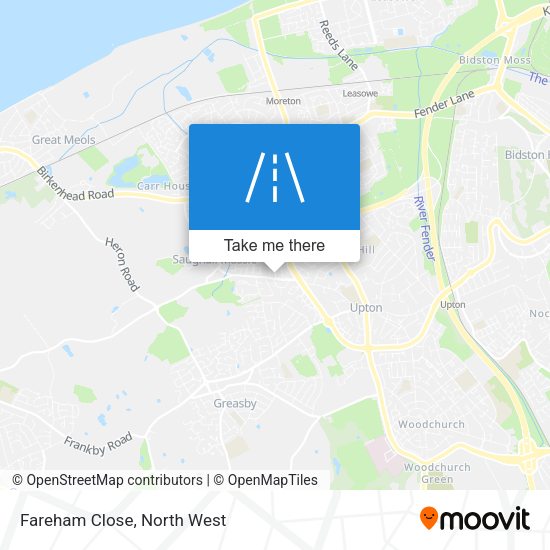 Fareham Close map