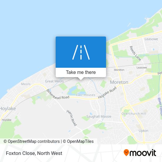 Foxton Close map