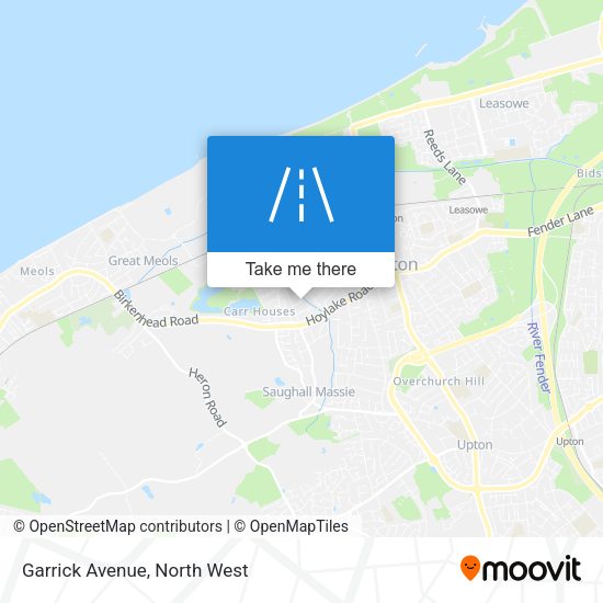 Garrick Avenue map