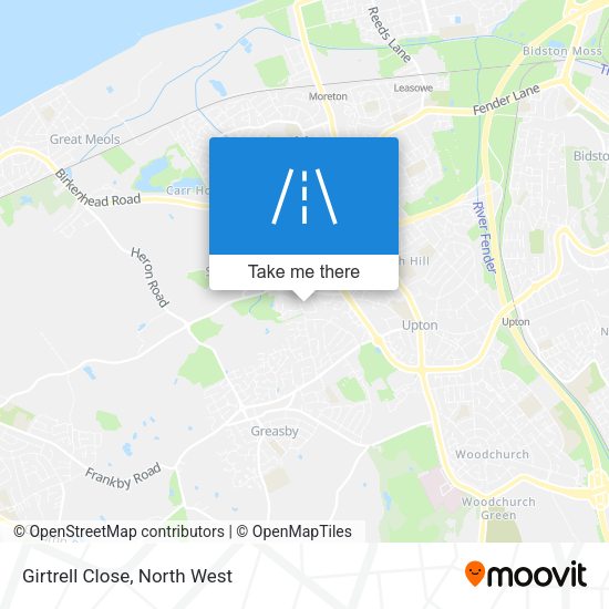 Girtrell Close map