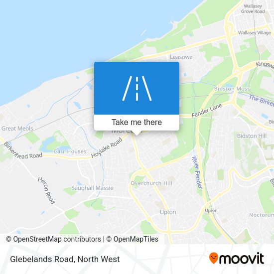 Glebelands Road map