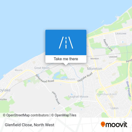 Glenfield Close map