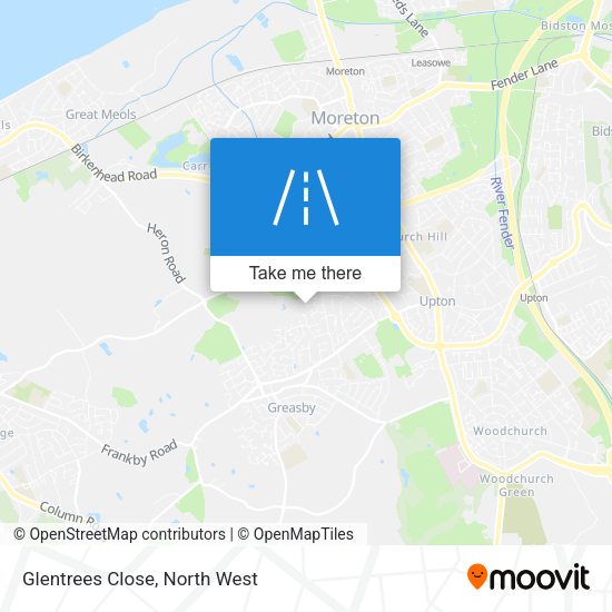 Glentrees Close map