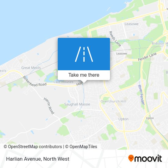 Harlian Avenue map
