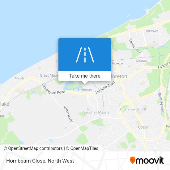 Hornbeam Close map