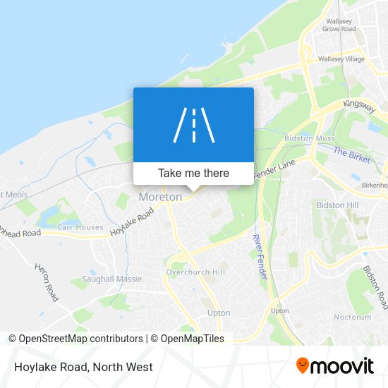 Hoylake Road map