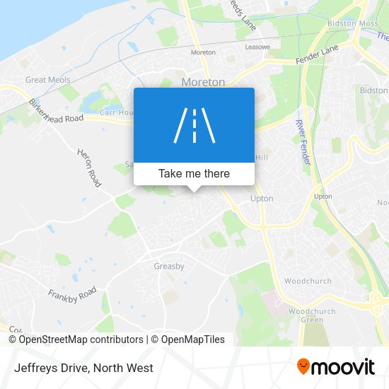Jeffreys Drive map