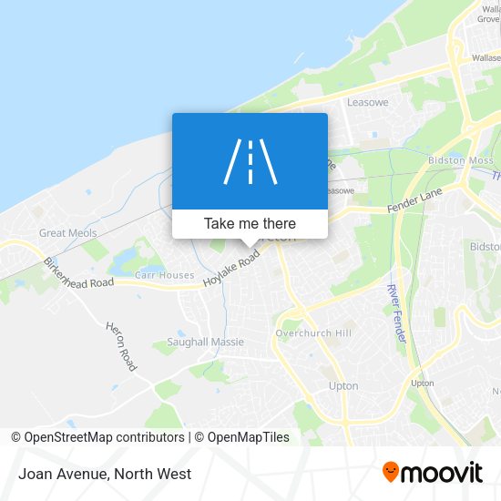 Joan Avenue map