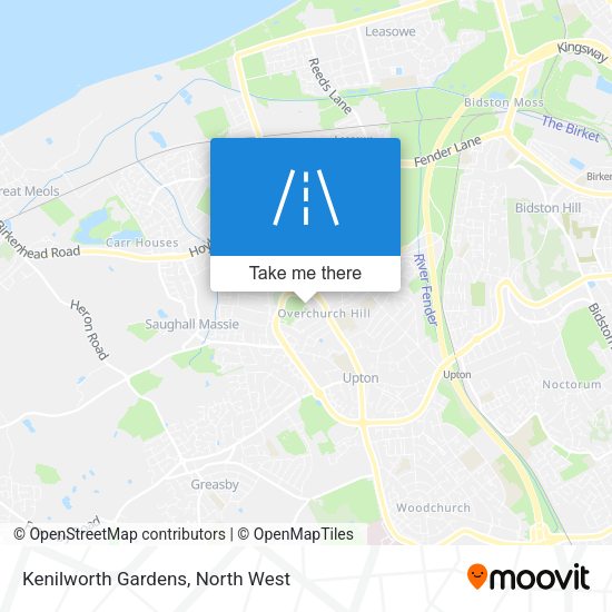 Kenilworth Gardens map
