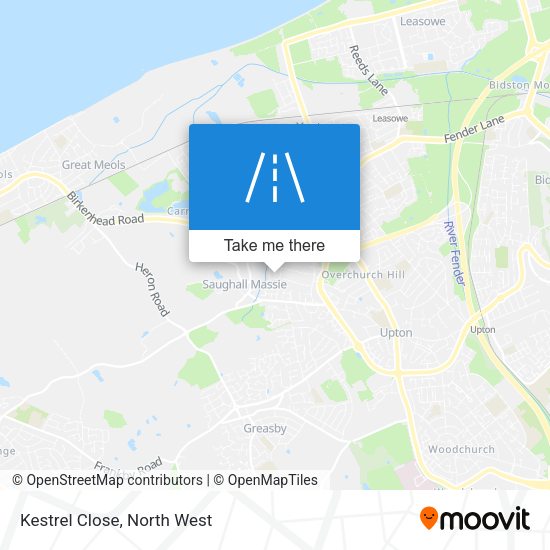 Kestrel Close map