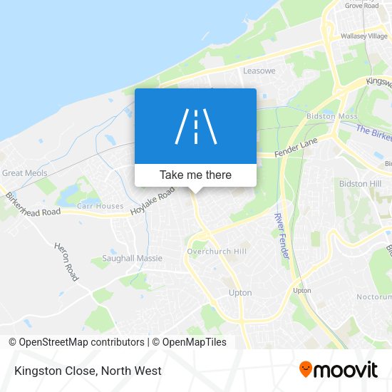 Kingston Close map