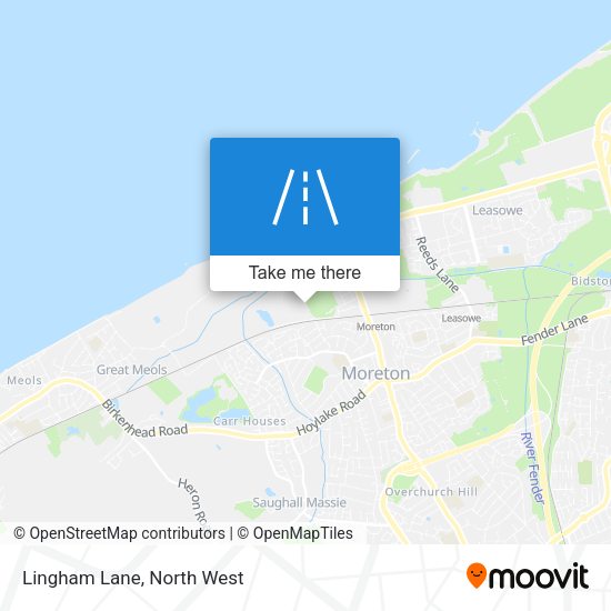Lingham Lane map