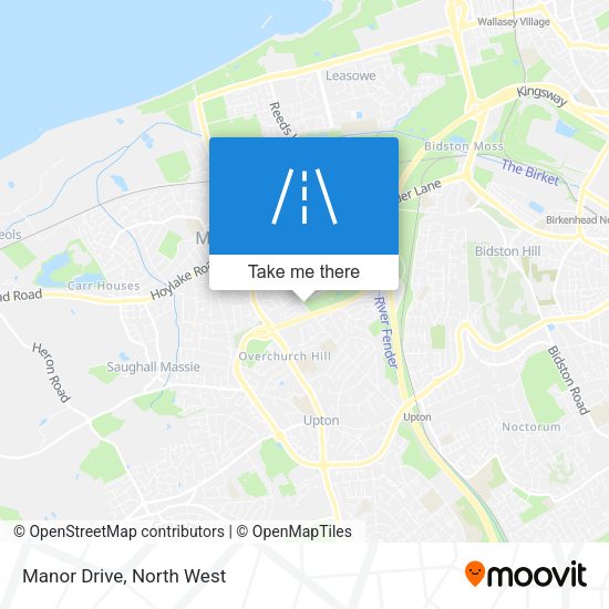 Manor Drive map