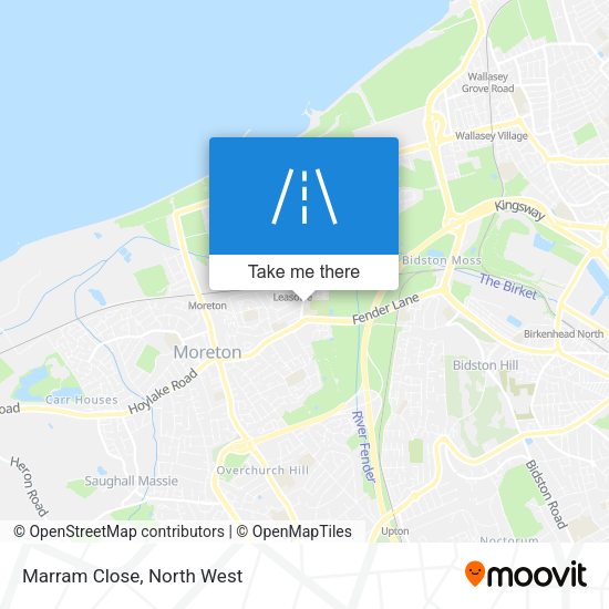 Marram Close map