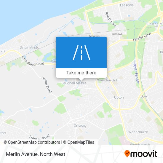 Merlin Avenue map