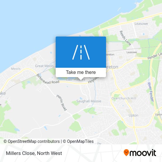 Millers Close map