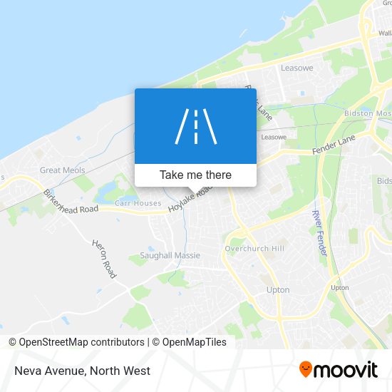 Neva Avenue map