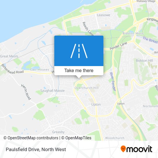 Paulsfield Drive map