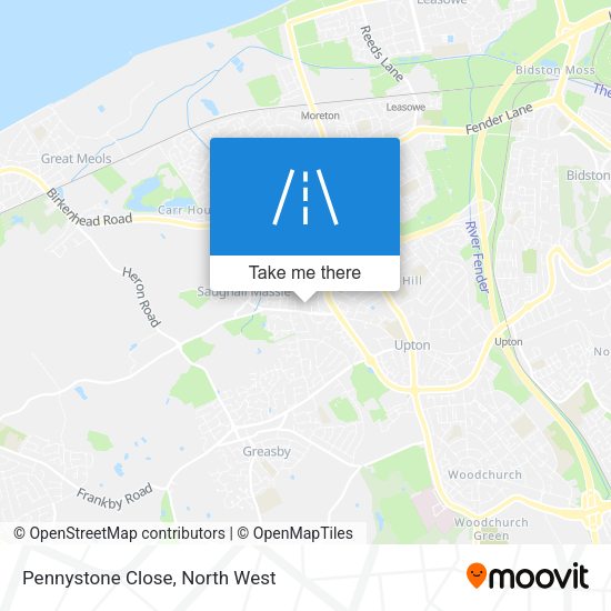 Pennystone Close map
