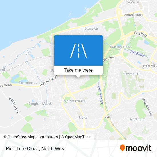 Pine Tree Close map