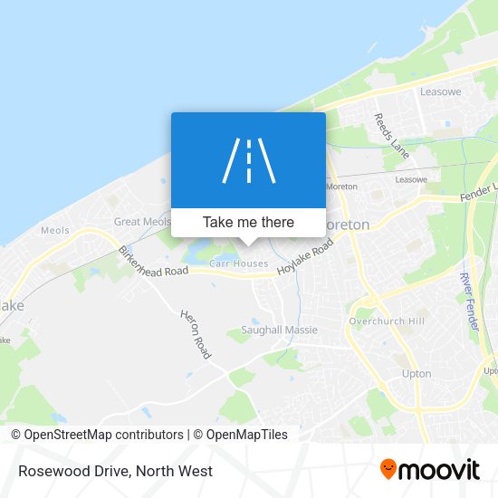 Rosewood Drive map