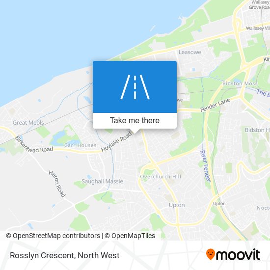 Rosslyn Crescent map