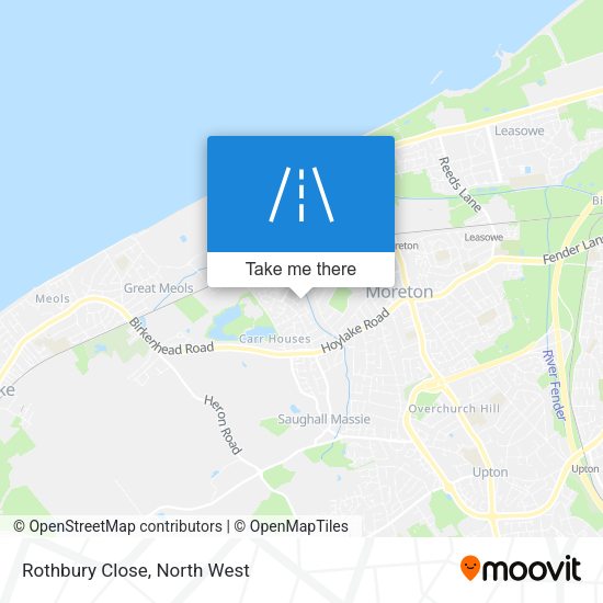 Rothbury Close map