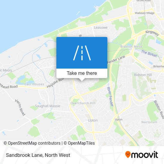 Sandbrook Lane map