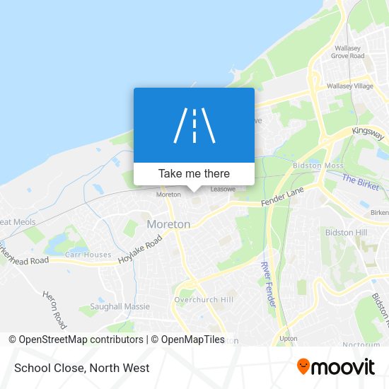 School Close map