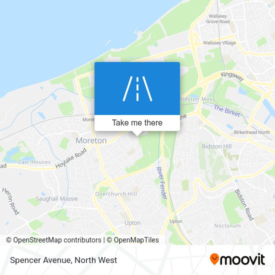 Spencer Avenue map