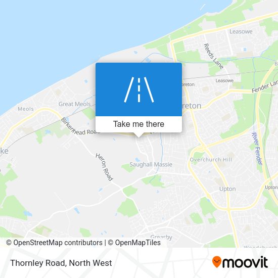 Thornley Road map
