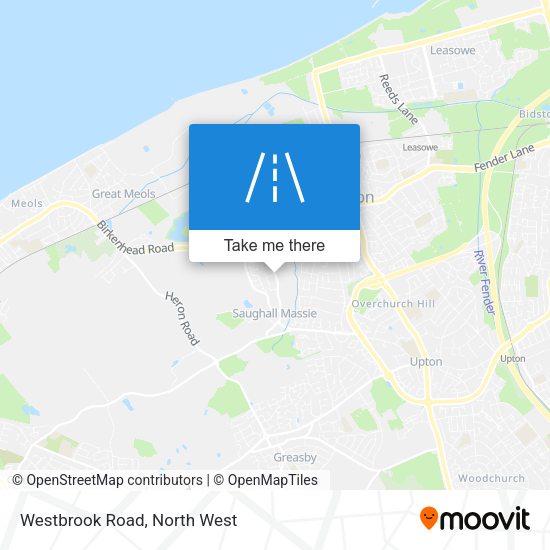 Westbrook Road map