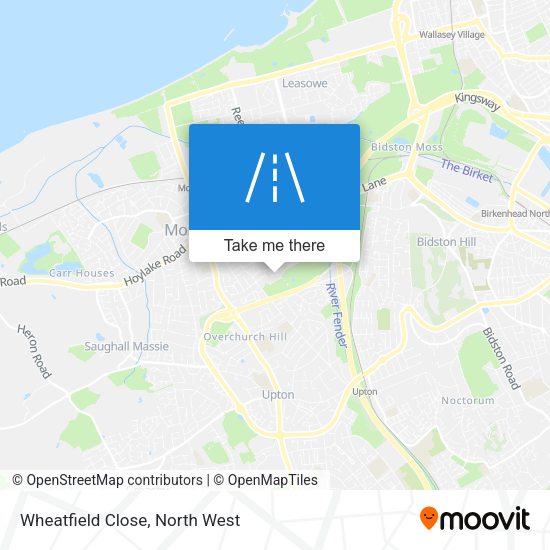 Wheatfield Close map