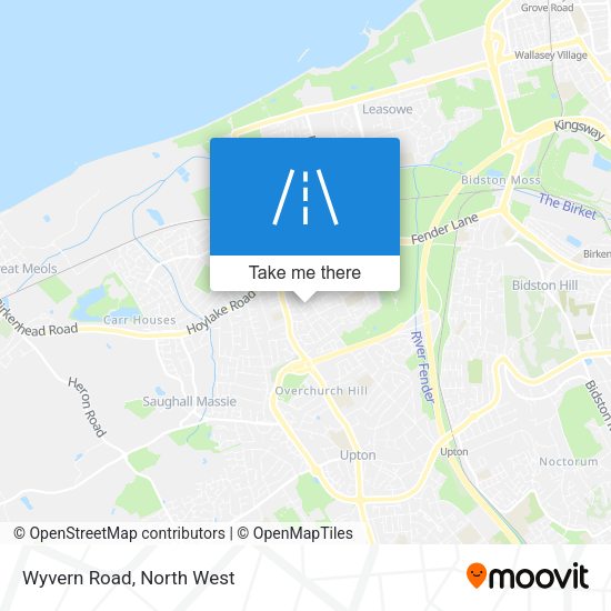 Wyvern Road map