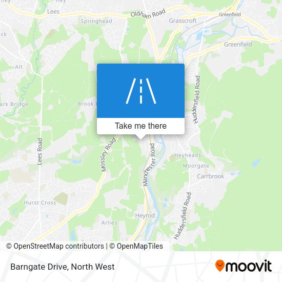 Barngate Drive map