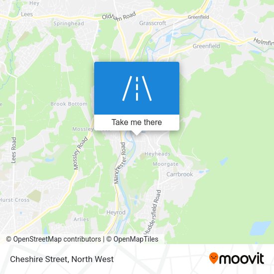Cheshire Street map