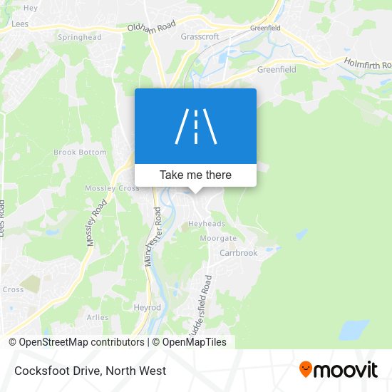 Cocksfoot Drive map